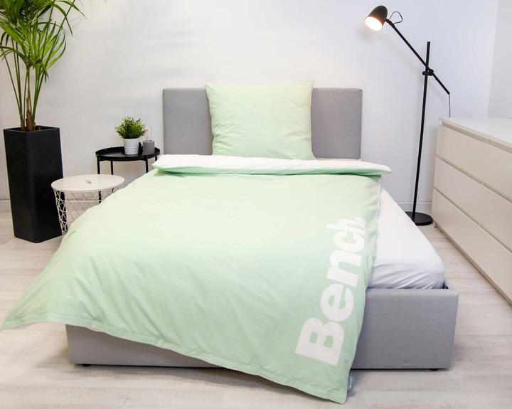 Image du produit Herding Klaus GmbH Garniture de lit Bench Pastelmint/Blanc (Housse de couette, 160 x 210 cm)