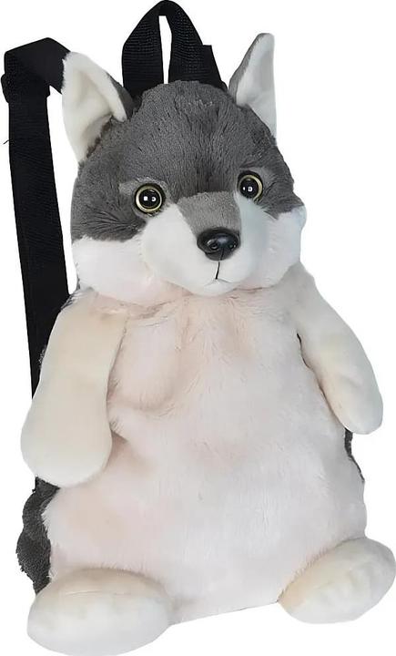 Actual product image Wild Republic Plush Backpack Wolf