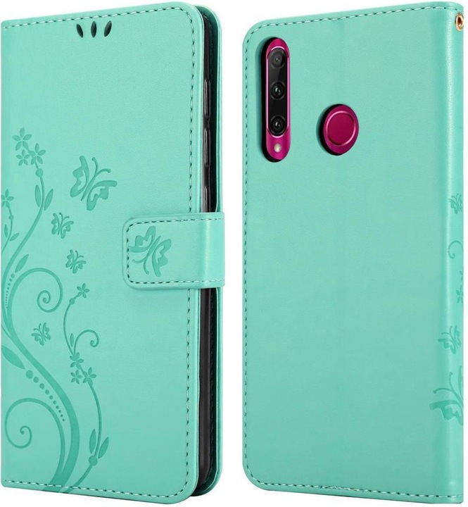 Actual product image Cadorabo Case Flower Book (Huawei Enjoy 9S)
