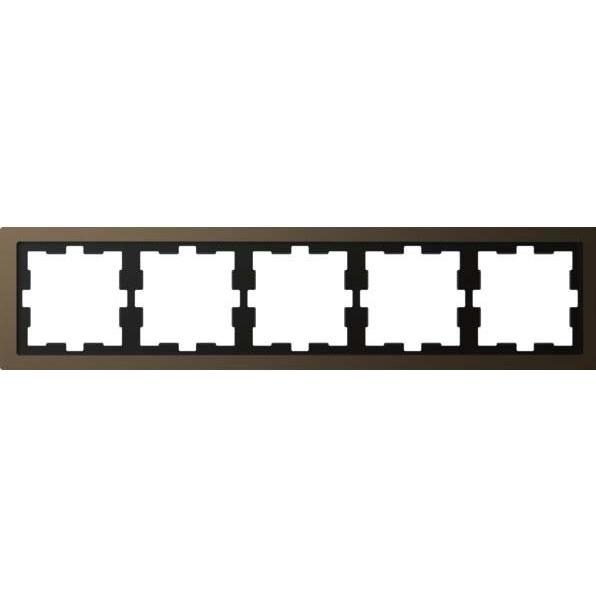Thumbnail - Merten, Zubehör Schalterprogramm, D-Life Metall Rahmen, 5fach, MEG4050-6552
