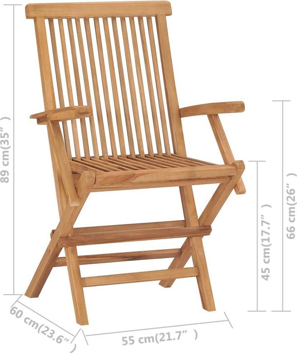 Actual product image vidaXL Gartenstuhl