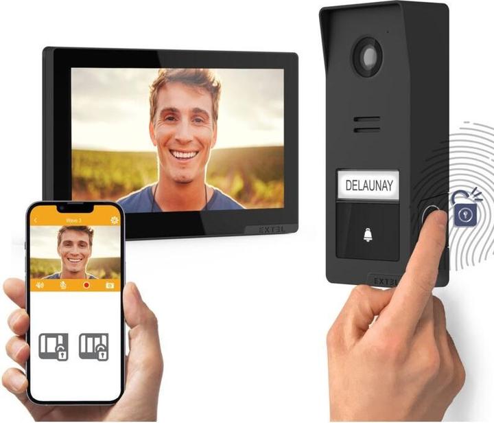 Image du produit Extel Video-Türsprechanlage WLAN Türsprechanlagen-Modul, Monitor Anthrazit, S (WiFi)