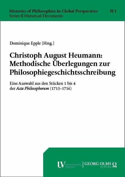 Produktbild Christoph August Heumann: Methodische Ü (Deutsch, Dominique Epple, 2023)