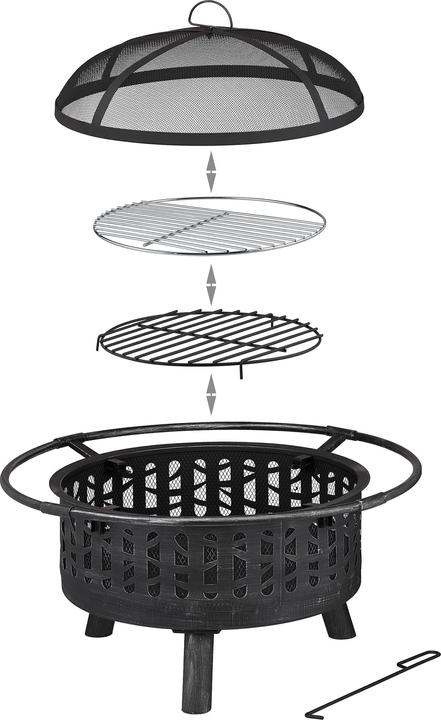 Actual product image Relaxdays Fire bowl (75 cm)