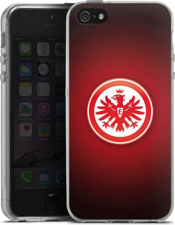 Produktbild DeinDesign Silikon Hülle für Apple iPhone 5 Handyhülle Case Smartphone Schutzhülle Eintracht Frankfurt (Apple iPhone 5)