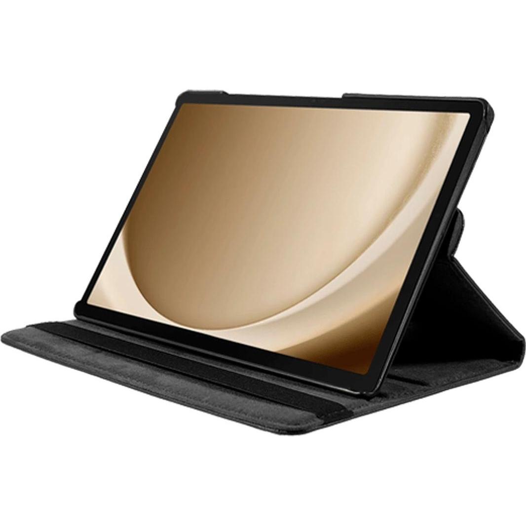 Thumbnail - Just in Case Pu-Leder Rotating 360 Book Hülle Schwarz Samsung Galaxy Tab A9+ (Galaxy Tab A9+), Tablet Hülle, Schwarz