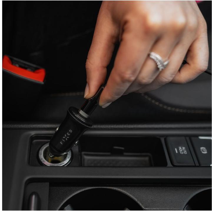 Actual product image Fixed Super Fast Car Charger USB-C 30W PD Black