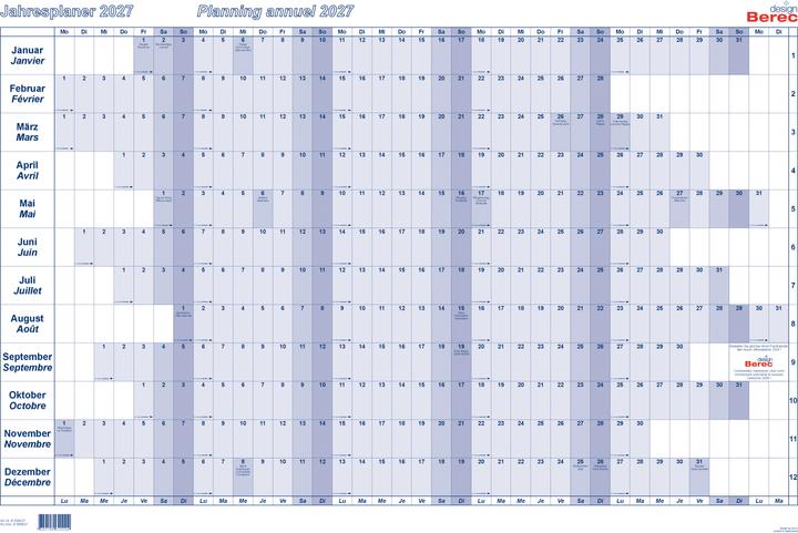 Actual product image Berec Year planner (60 x 90 cm)
