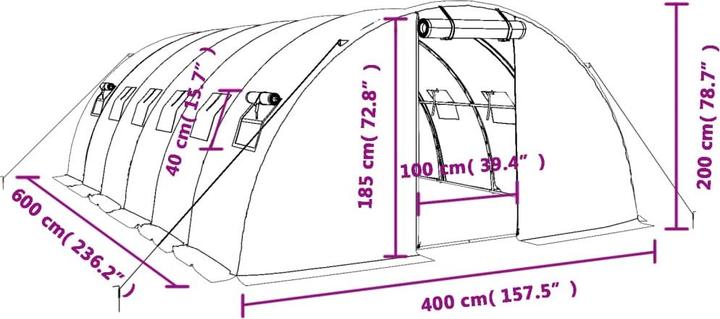 Immagine prodotto vidaXL Gewächshaus