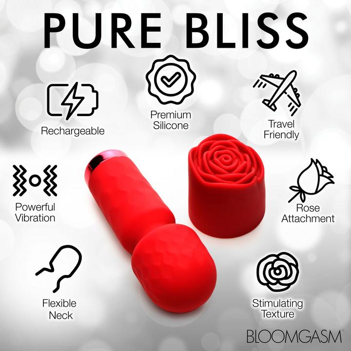 Image du produit Frisky Bloomgasm - Mini Vibromasseur Pleasure Rose - Rouge