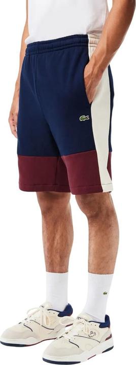 Actual product image Lacoste Mens Fleece Colour Block Regular Shorts (XS)
