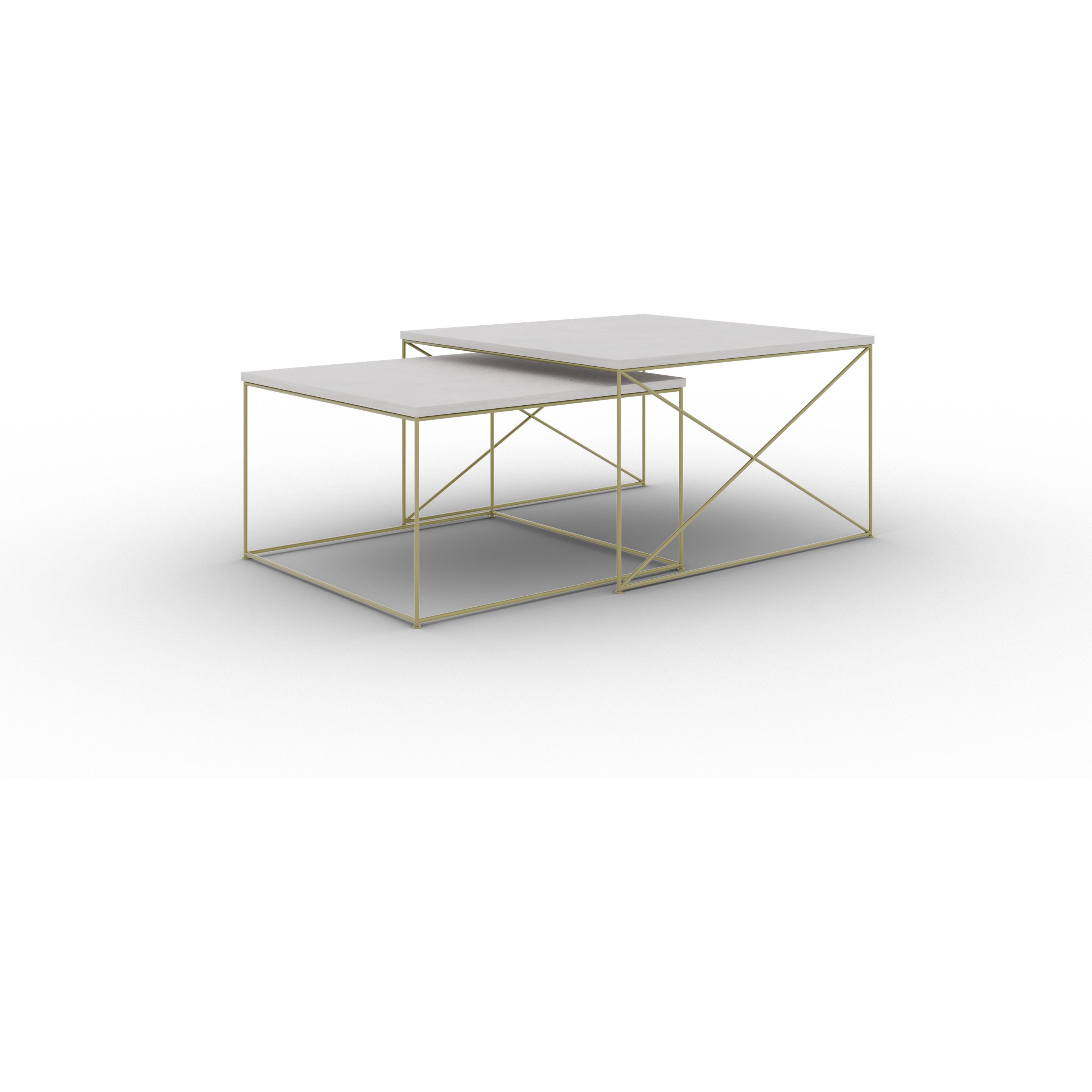 ADRK Furniture, Couchtisch + Beistelltisch, 2In1 (75 x 75 x 43 cm)