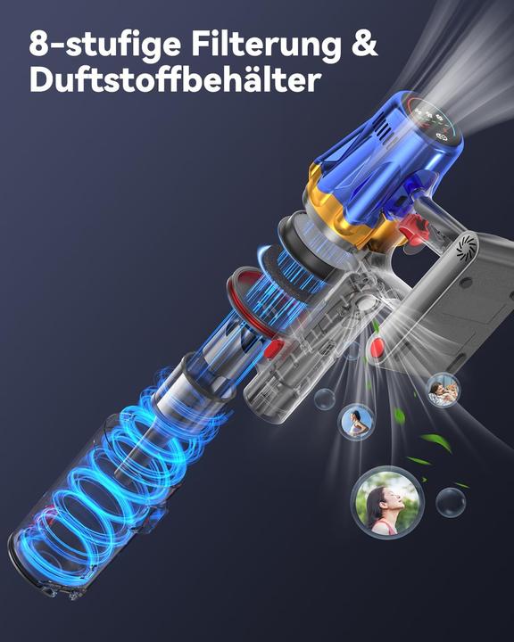 Produktbild Huhuba H9 Akkustaubsauger mit LED-Touchscreen