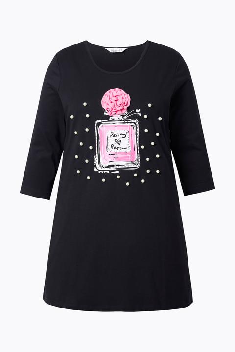 Produktbild Miamoda Longshirt, Flakon-Motiv mit Zierperlen, 3/4-Ärmel (46)