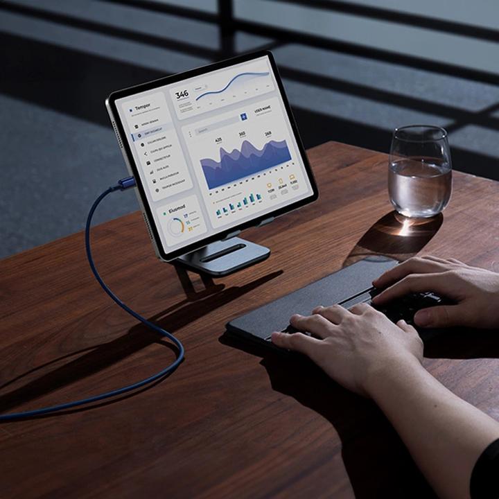 Produktbild Baseus Cable USB-C to USB-C Tungsten Gold, 100W, 2m (blue) (2 m, USB 2.0, 100 W)