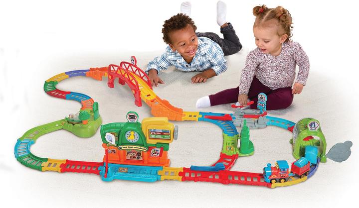 Produktbild VTech Tut Tut Bolides - Super circuit train éducatif (+ Adam train marchand)