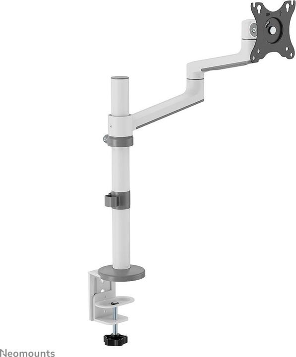 Produktbild Neomounts Tischhalterung 100x100 -8kg 17-27"/h?v/neig/schwenk/Klemme/wei? (Tisch, 27", 8 kg)