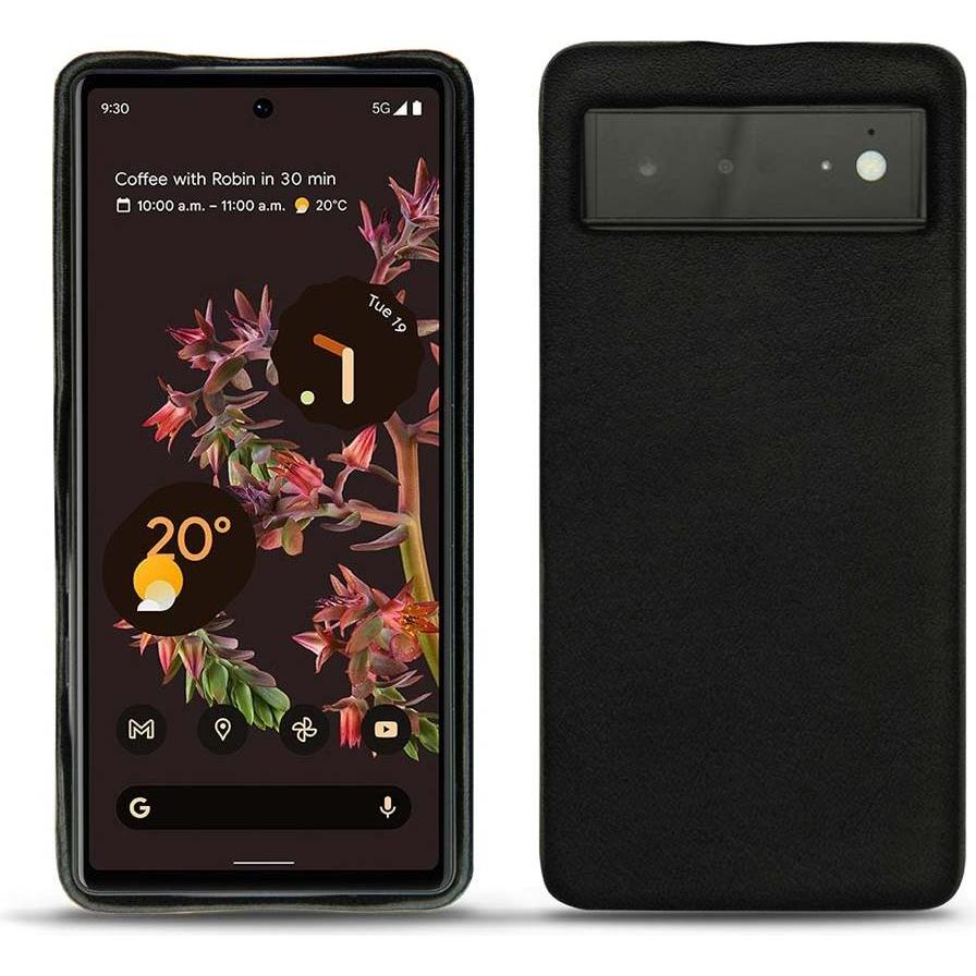 Noreve Lederschutzhülle (Google Pixel 6), Smartphone Hülle, Schwarz