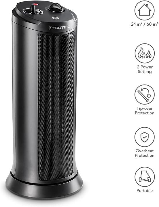 Actual product image Trotec Turmheizlüfter TFC 19 E mit Thermostat (2000 W)