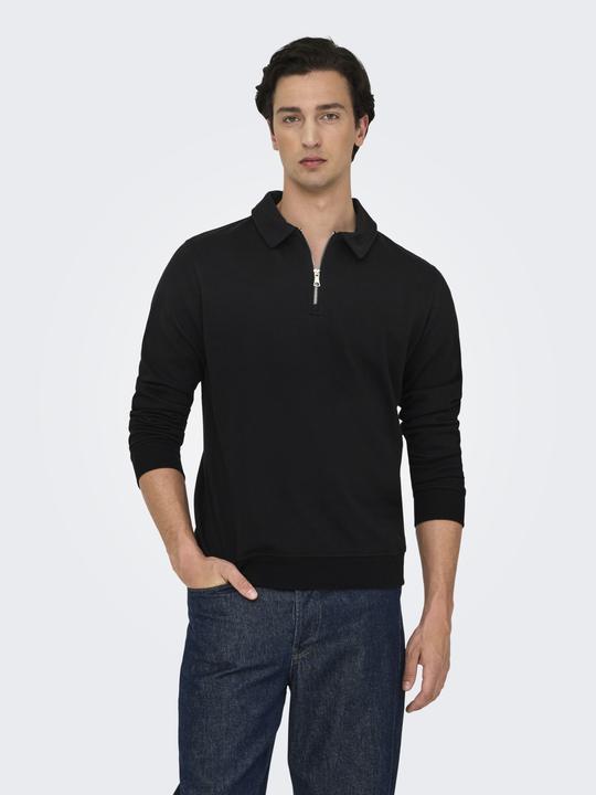 Actual product image Only & Sons Onsdavid Reg Half Zip Sweat (XXL)
