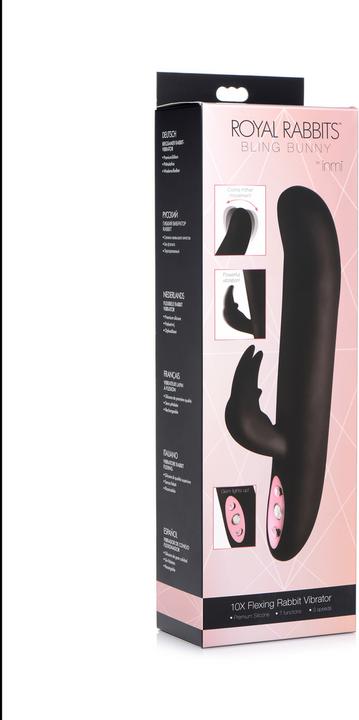 Actual product image Shots Royal Rabbits Bling Bunny 10X Flexing Rabbit Vibrator
