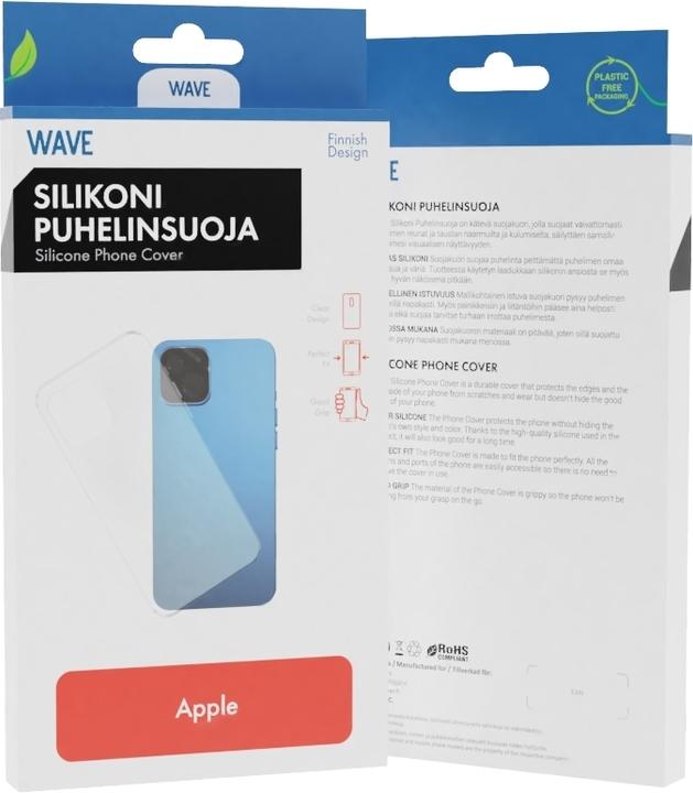 Actual product image Wave Silicone case, iPhone 16, transparent (Apple iPhone 16)