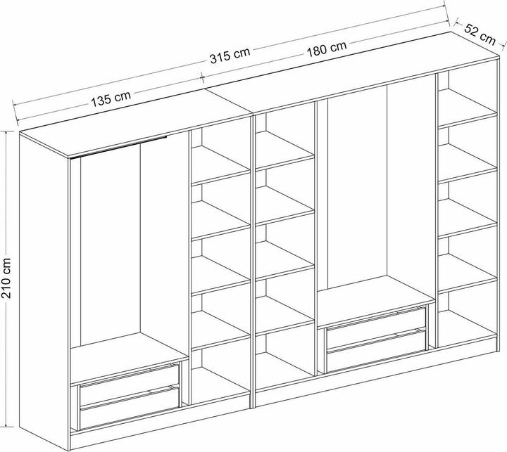 Produktbild Skye Decor Kaley (315 x 52 x 210 cm)