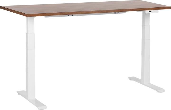 Dark wood shade, White