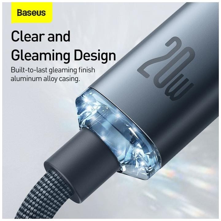 Immagine prodotto Baseus Crystal Shine Series Fast Charging Data Cable Type-C to iP 20W 1.2m Black (1.20 m, 20 W)