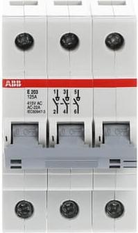 Actual product image ABB E203/125G Disconnector 3-pole 125A pro M compact (Various)
