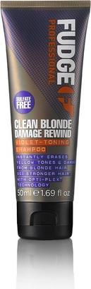 Actual product image Fudge Clean Blonde Damage Rewind (50 ml, Liquid shampoo)