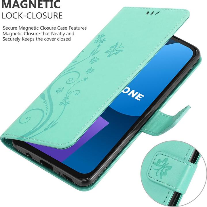 Produktbild Cadorabo Hülle für Fairphone 5 mit Blumen Muster (Fairphone 5)