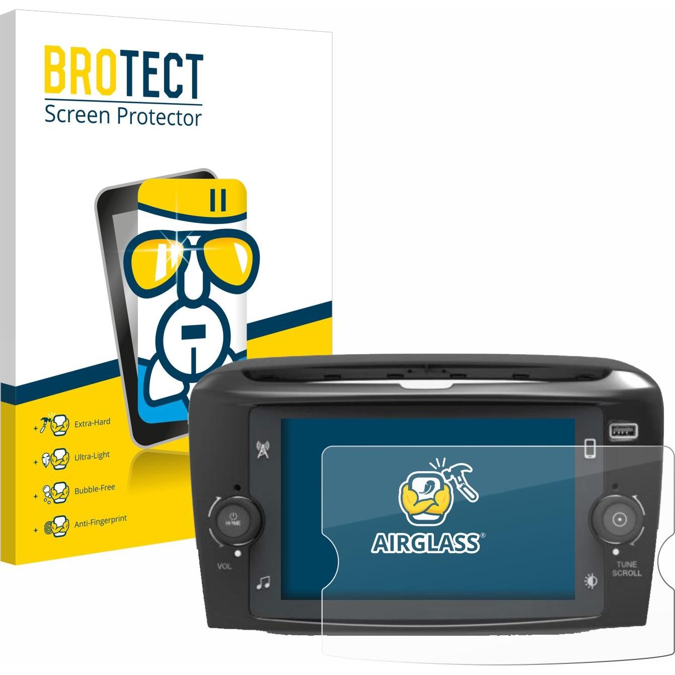 BROTECT, Fahrzeug Navigation Zubehör, Schutzglas Schutzfolie Glas Folie Displayschutz klar