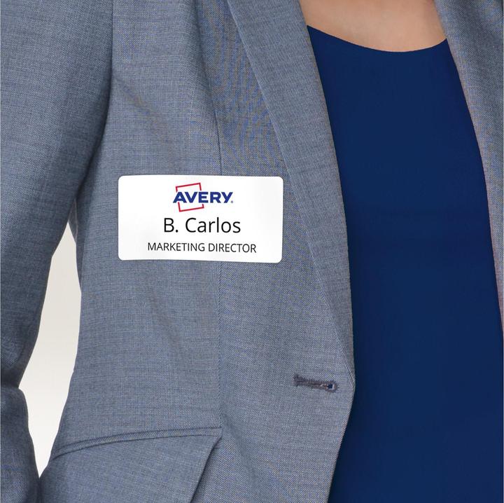 Actual product image Avery Name labels