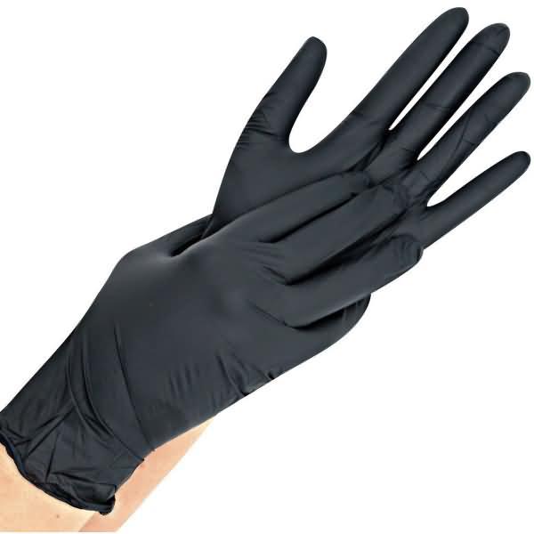 Produktbild Hygostar unisex Einmalhandschuhe SAFE LIGHT schwarz Grösse XL 100 St. (XL)