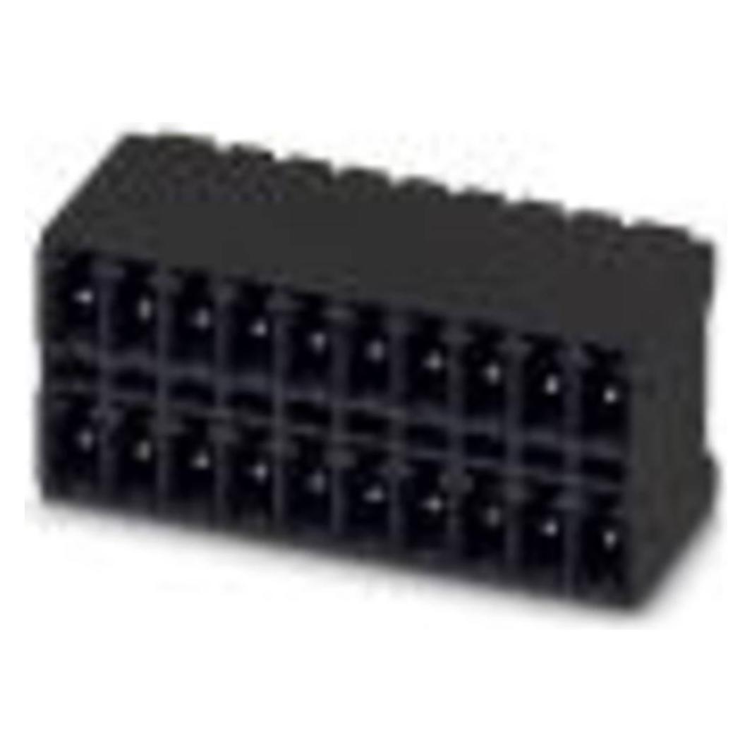 Phoenix Contact Buchsengehäuse-Platine MCDN Polzahl Gesamt 4 Rastermass: 3.81 mm 1749544 50 St., Elektronikkabel + Stecker, Schwarz