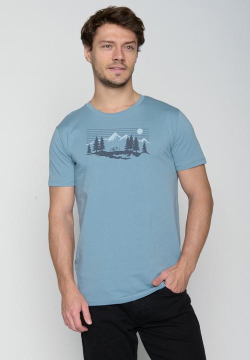 Actual product image Greenbomb T-Shirt Bike Mountain Pines (XL)