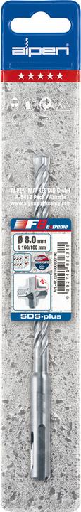 Produktbild Alpen Widia-Bohrer für SDS+-Stahlbeton mit 4 Schneiden F8, 10-110/50 (10 Millimeter)