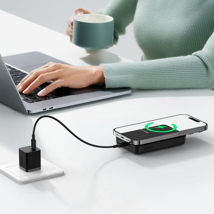 Image du produit Baseus Fast Charge Power Bank 10000mAh 30W Noir (10000 mAh, 30 W, 23.10 Wh)