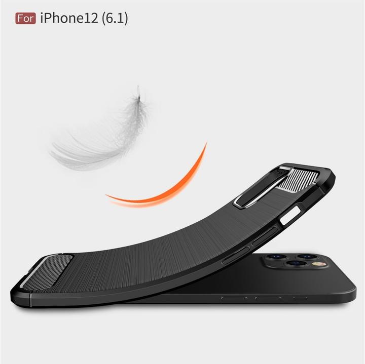 Actual product image Screenguard Carbon Brushed Case (Apple iPhone 12)