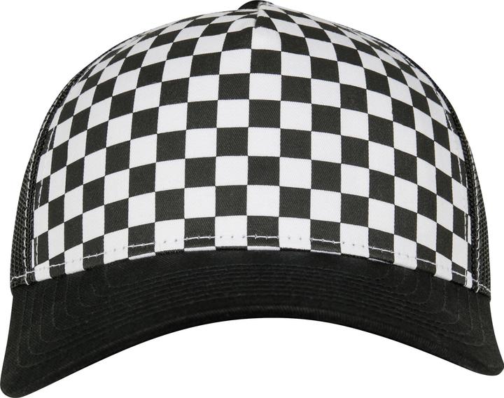Actual product image Flexfit Checkerboard pattern retro trucker cap (One size)