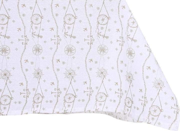 Produktbild DKD Home Decor Tischdecke und Servietten 150 x 150 x 0,5 cm Blau Braun Weiss (2 Stück)