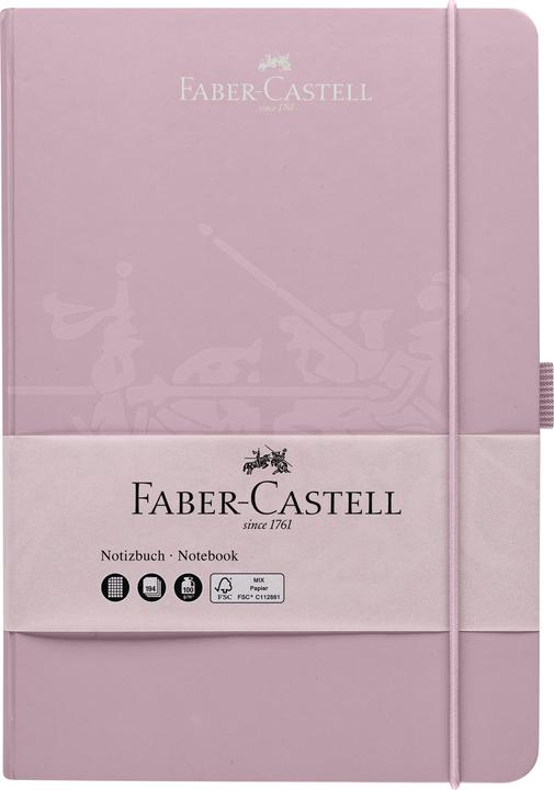 Actual product image Faber-Castell Notebook squared Rose Shadows A5 (145 x 210 mm, Checked, Hardcover)