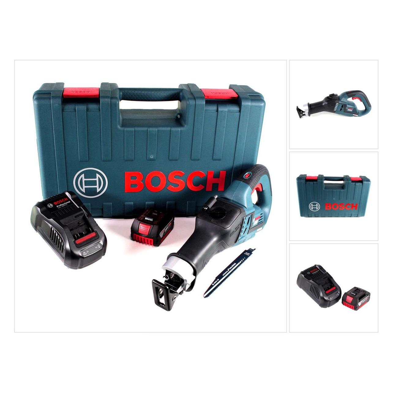 Bosch Professional, Säbelsäge, GSA 18V-32 Akku Reciprosäge 18V Säbelsäge Brushless im Handwerkerkoffer + 1x 5,0Ah Akku + Lade