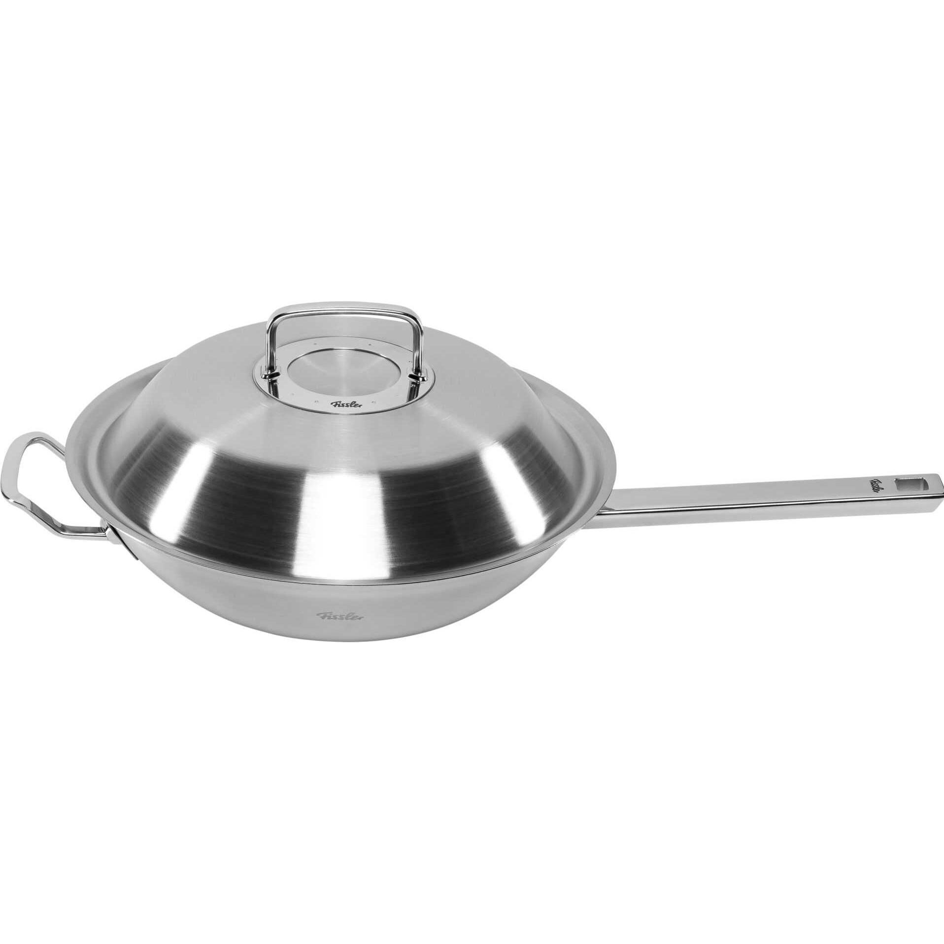 Fissler Argento Wok Orig. Profi Col. 30Cm Mmd, Padella + Pentola,
