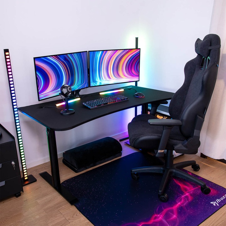 Produktbild Arozzi Gaming-Tisch Arena Medium PureBlack 140x75,5cm
