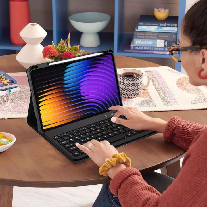 Actual product image Tech-Protect SC Pen + Keyboard Case for Xiaomi Pad 7 / 7 Pro - Black