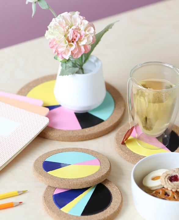 Actual product image I Am Creative Cork trivet, pan and pot trivet, set of 10 pcs. (10 x, Pan coaster)