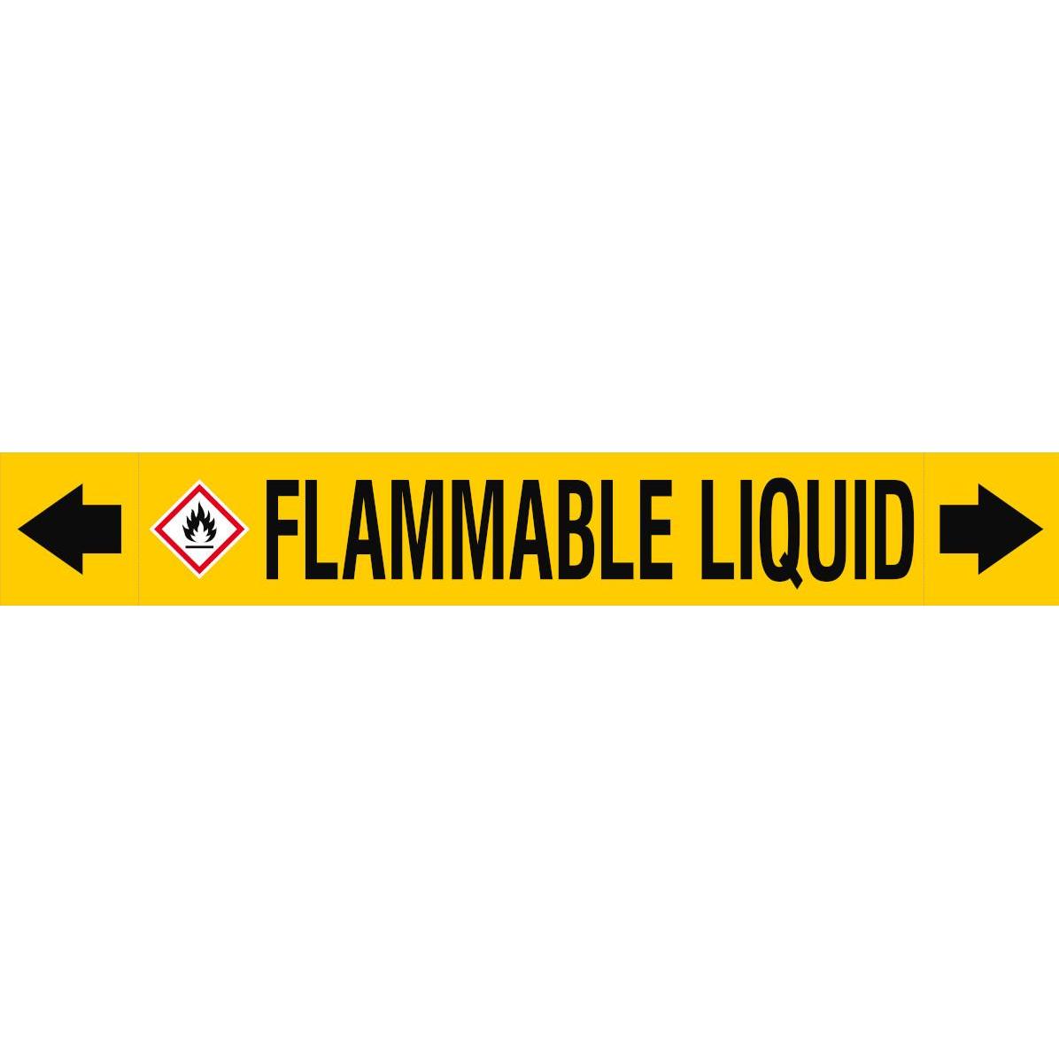 Brady ASME - Rohrmarkierer - Flammable Liquid (313241)