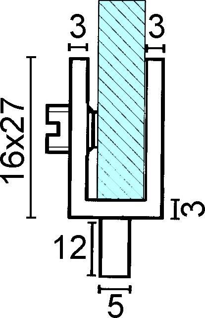 Image du produit Werkstarck Charnières de porte en verre